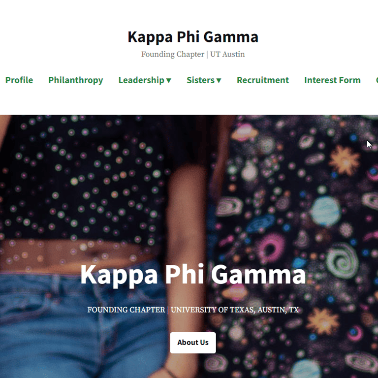 Female Organizations Near Me - UT Austin Kappa Phi Gamma